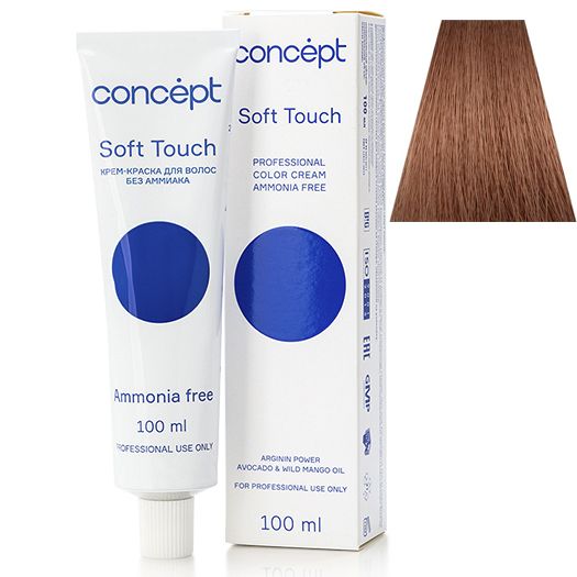 Cream-color for hair without ammonia 6.71 blond medium brown-ash Soft Touch Concept 100 ml
